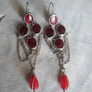 Chandler Stone sterling silver dangling earrings